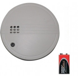 Alarme incendie autonome + pile 9v détecteur de fumée feu norme en 14604 detection buzzer