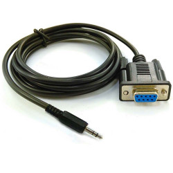 Cable de 1.80m conector de audio 3.5 a cable adaptador RS232 caja registradora db9 db25