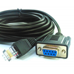 Adaptador de cable de 1.80m rj45 a rs232 cable convertidor 8P8C a caja registradora db9 db25