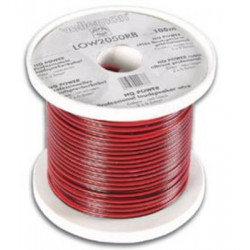 Cable altavoz rojo negro 2 x 0.50mm² 100m para sonorizacion publico