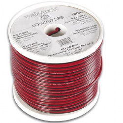 Cable altavoz cca 2x0.75mm2 rojo negro bobina 100m