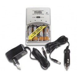 Ni mh superfast, charger for aa, aaa batteries, 4 ni mh aa 2200mah batteries included