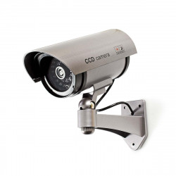 Dummy kamera mit led metallgehause halterung uberwachungskamera sicherheitstechnik videokamera kamera attrappen uberwachung. vid
