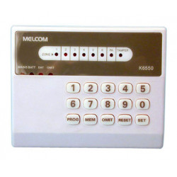 Teclado alarma electronico led para central alarma electronica anti robo c8z (k6550) teclados activaciones alarmas