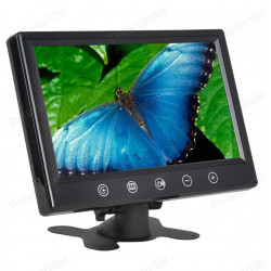 Monitor de coche pantalla pequeña LCD TFT a color digital de 9 pulgadas con 2 entradas de vídeo lcd