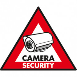 Adhesive label sticker deterrent panel security camera dry st cs sticker monitoring