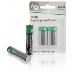 4 baterias recargables ni mh 1,2v 700mah aaa (4 uds 1 blister) hq