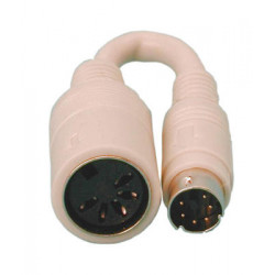 Cable minidin macho hacia din hembra (por unidad) accesorios cables video vigilancia cables macho a hembra cable